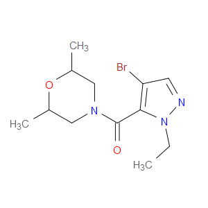 (4-Bromo-1-ethyl-1H-pyrazol-5-yl)(2,6-dimethyl-4-morpholinyl)methanone