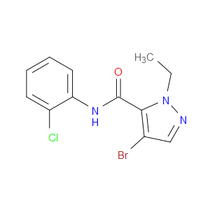 4-Bromo-N-(2-chlorophenyl)-1-ethyl-1H-pyrazole-5-carboxamide