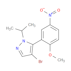 4-bromo-1-isopropyl-5-(2-methoxy-5-nitrophenyl)-1H-pyrazole