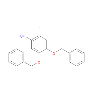 2-Iodo-4,5-bis(phenylmethoxy)benzenamine