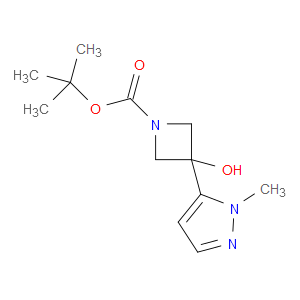 tert-butyl 3-hydroxy-3-(1-methyl-1H-pyrazol-5-yl)azetidine-1-carboxylate