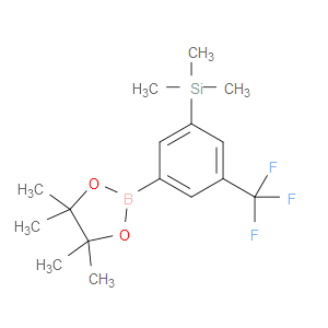 trimethyl(3-(4,4,5,5-tetramethyl-1,3,2-dioxaborolan-2-yl)-5-(trifluoromethyl)phenyl)silane