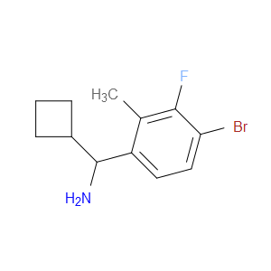 4-Bromo-α-cyclobutyl-3-fluoro-2-methylbenzenemethanamine