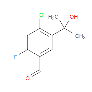 4-chloro-2-fluoro-5-(2-hydroxypropan-2-yl)benzaldehyde