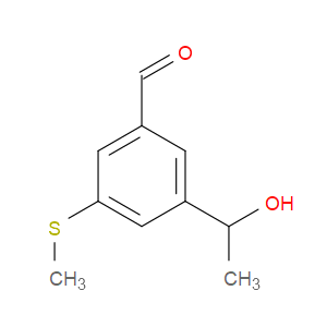 3-(1-hydroxyethyl)-5-(methylthio)benzaldehyde