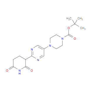 tert-butyl 4-(2-(2,6-dioxopiperidin-3-yl)pyrimidin-5-yl)piperazine-1-carboxylate
