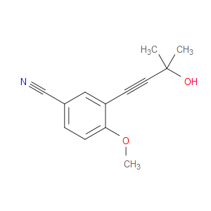3-(3-Hydroxy-3-methyl-1-butyn-1-yl)-4-methoxybenzonitrile