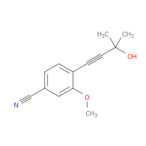 4-(3-Hydroxy-3-methyl-1-butyn-1-yl)-3-methoxybenzonitrile