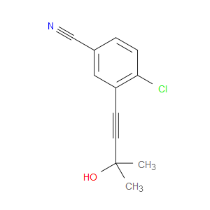 4-Chloro-3-(3-hydroxy-3-methyl-1-butyn-1-yl)benzonitrile