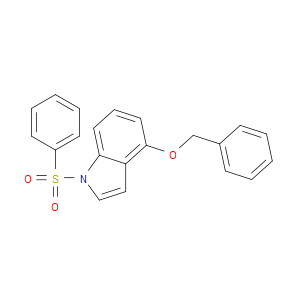 4-(Phenylmethoxy)-1-(phenylsulfonyl)-1H-indole