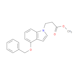 Methyl 4-(phenylmethoxy)-1H-indole-1-propanoate