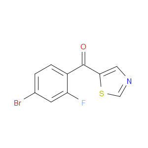 (4-Bromo-2-fluorophenyl)-5-thiazolylmethanone