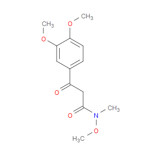 N,3,4-Trimethoxy-N-methyl-β-oxobenzenepropanamide