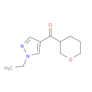 (1-Ethyl-1H-pyrazol-4-yl)(tetrahydro-2H-pyran-3-yl)methanone