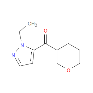 (1-Ethyl-1H-pyrazol-5-yl)(tetrahydro-2H-pyran-3-yl)methanone