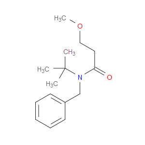 N-(1,1-Dimethylethyl)-3-methoxy-N-(phenylmethyl)propanamide