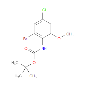tert-butyl (2-bromo-4-chloro-6-methoxyphenyl)carbamate