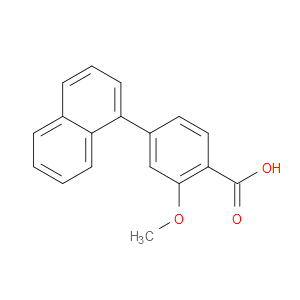 Benzoic acid, 2-methoxy-4-(1-naphthalenyl)-