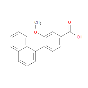 Benzoic acid, 3-methoxy-4-(1-naphthalenyl)-
