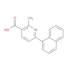 2-Methyl-6-(1-naphthalenyl)-3-pyridinecarboxylic acid