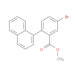 Benzoic acid, 5-bromo-2-(1-naphthalenyl)-, methyl ester