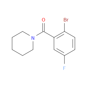 (2-bromo-5-fluorophenyl)(piperidin-1-yl)methanone