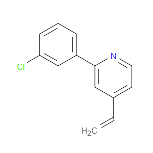 Pyridine, 2-(3-chlorophenyl)-4-ethenyl-