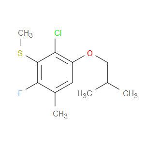 (2-chloro-6-fluoro-3-isobutoxy-5-methylphenyl)(methyl)sulfane