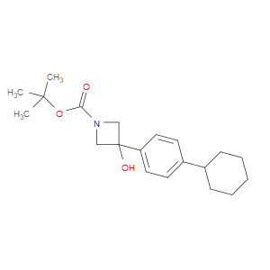 tert-butyl 3-(4-cyclohexylphenyl)-3-hydroxyazetidine-1-carboxylate