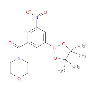 morpholino(3-nitro-5-(4,4,5,5-tetramethyl-1,3,2-dioxaborolan-2-yl)phenyl)methanone