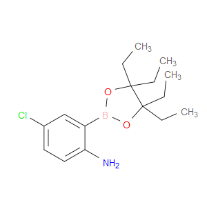 Benzenamine, 4-chloro-2-(4,4,5,5-tetraethyl-1,3,2-dioxaborolan-2-yl)-