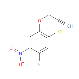 1-chloro-5-fluoro-4-nitro-2-(prop-2-yn-1-yloxy)benzene
