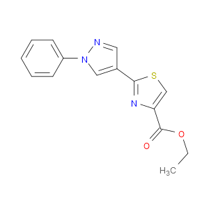 Ethyl 2-(1-phenyl-1H-pyrazol-4-yl)-4-thiazolecarboxylate