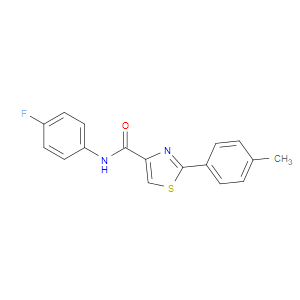 N-(4-Fluorophenyl)-2-(4-methylphenyl)-4-thiazolecarboxamide