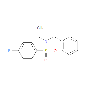 N-Ethyl-4-fluoro-N-(phenylmethyl)benzenesulfonamide