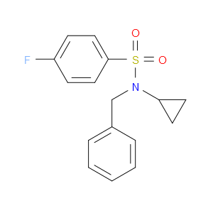 N-Cyclopropyl-4-fluoro-N-(phenylmethyl)benzenesulfonamide