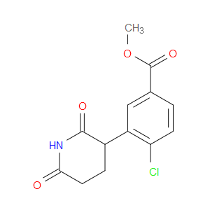 Benzoic acid, 4-chloro-3-(2,6-dioxo-3-piperidinyl)-, methyl ester