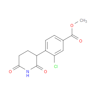Benzoic acid, 3-chloro-4-(2,6-dioxo-3-piperidinyl)-, methyl ester