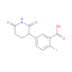 Benzoic acid, 5-(2,6-dioxo-3-piperidinyl)-2-fluoro-