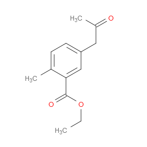 Benzoic acid, 2-methyl-5-(2-oxopropyl)-, ethyl ester