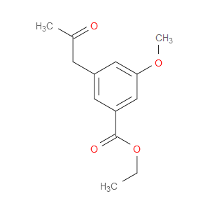 Benzoic acid, 3-methoxy-5-(2-oxopropyl)-, ethyl ester