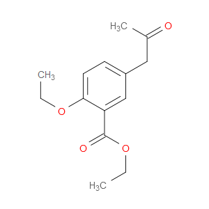 Benzoic acid, 2-ethoxy-5-(2-oxopropyl)-, ethyl ester