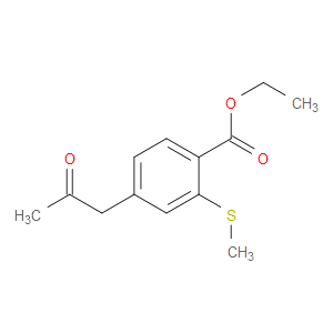 Ethyl 2-(methylthio)-4-(2-oxopropyl)benzoate