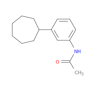 Acetamide, N-(3-cycloheptylphenyl)-