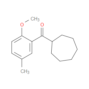 Cycloheptyl(2-methoxy-5-methylphenyl)methanone