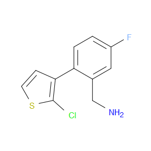 2-(2-Chloro-3-thienyl)-5-fluorobenzenemethanamine