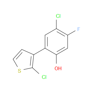 4-Chloro-2-(2-chloro-3-thienyl)-5-fluorophenol