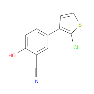 5-(2-Chloro-3-thienyl)-2-hydroxybenzonitrile