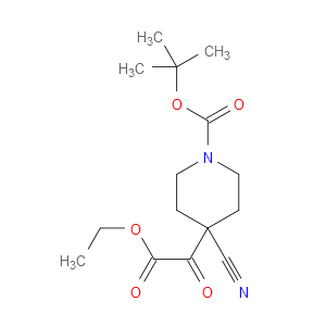 tert-butyl 4-cyano-4-(2-ethoxy-2-oxoacetyl)piperidine-1-carboxylate