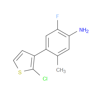 4-(2-Chloro-3-thienyl)-2-fluoro-5-methylbenzenamine